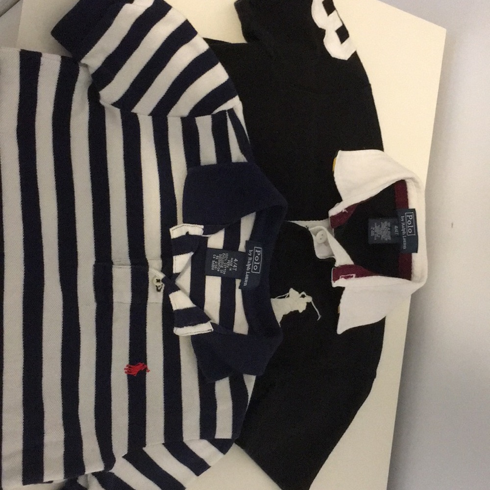2 Boys Ralph Lauren Polo Shirts